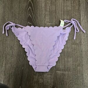 NWT Aerie textured scalloped edge, swim bikini, bottom